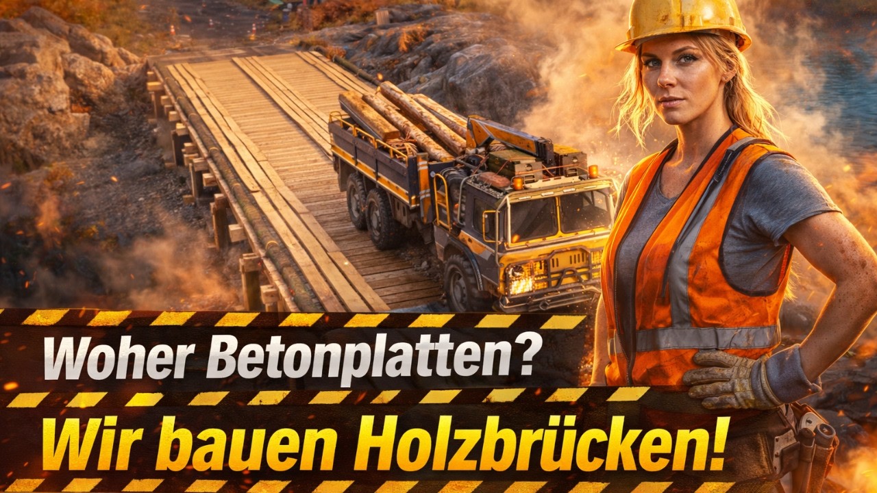 ROADCRAFT #56 - Woher Betonplatten? Wir bauen Holzbrücken!!