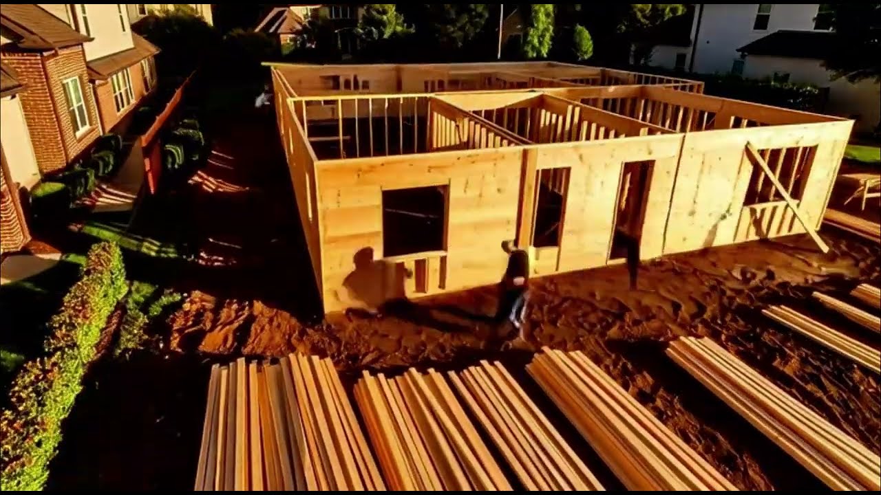 Luxury Mansion Build Timelapse From Scratch (Pool Included) | Satisfying Construction Transformation