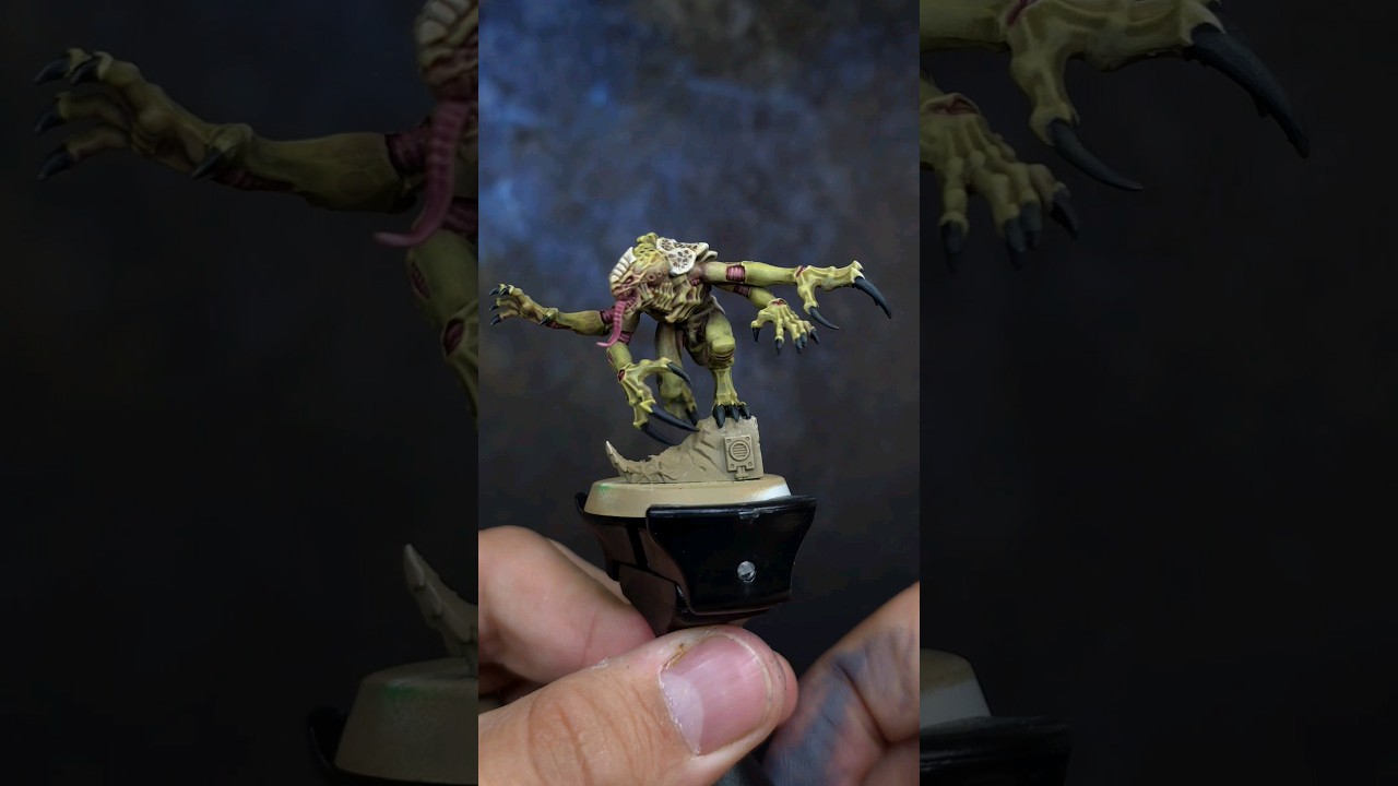 👽🛸🧬 Tyranid Genestealers - Hive Fleet Gorgon paint scheme! Easy miniature painting!!! #warhammer
