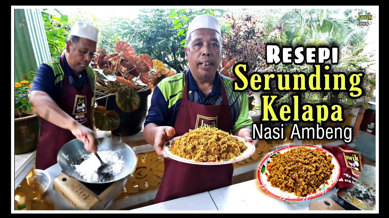 Resepi SERUNDING KELAPA untuk Penyediaan Nasi Ambeng