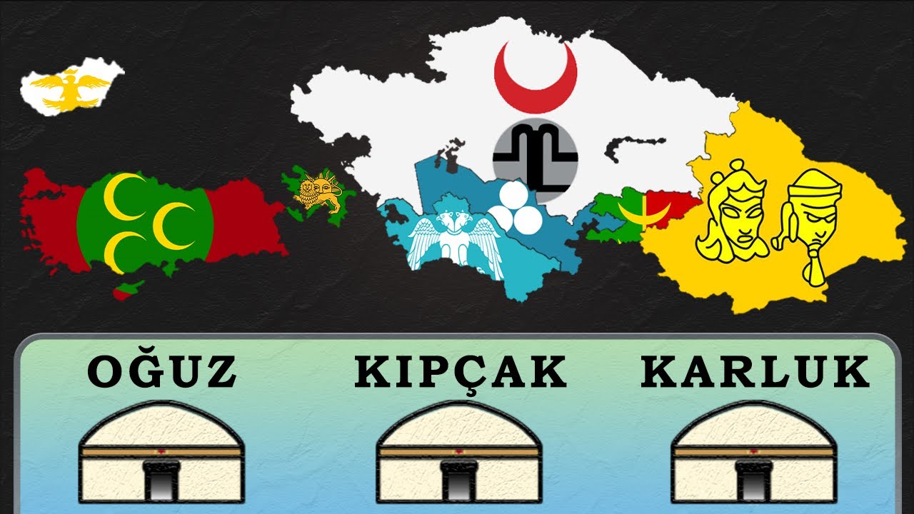 G&uuml;n&uuml;m&uuml;z T&uuml;rk Boyları ve Devletlerinin K&ouml;keni  /Oğuz, Kıp&ccedil;ak, Karluk, Sibir - T&uuml;rk Birliği Bilinci #1