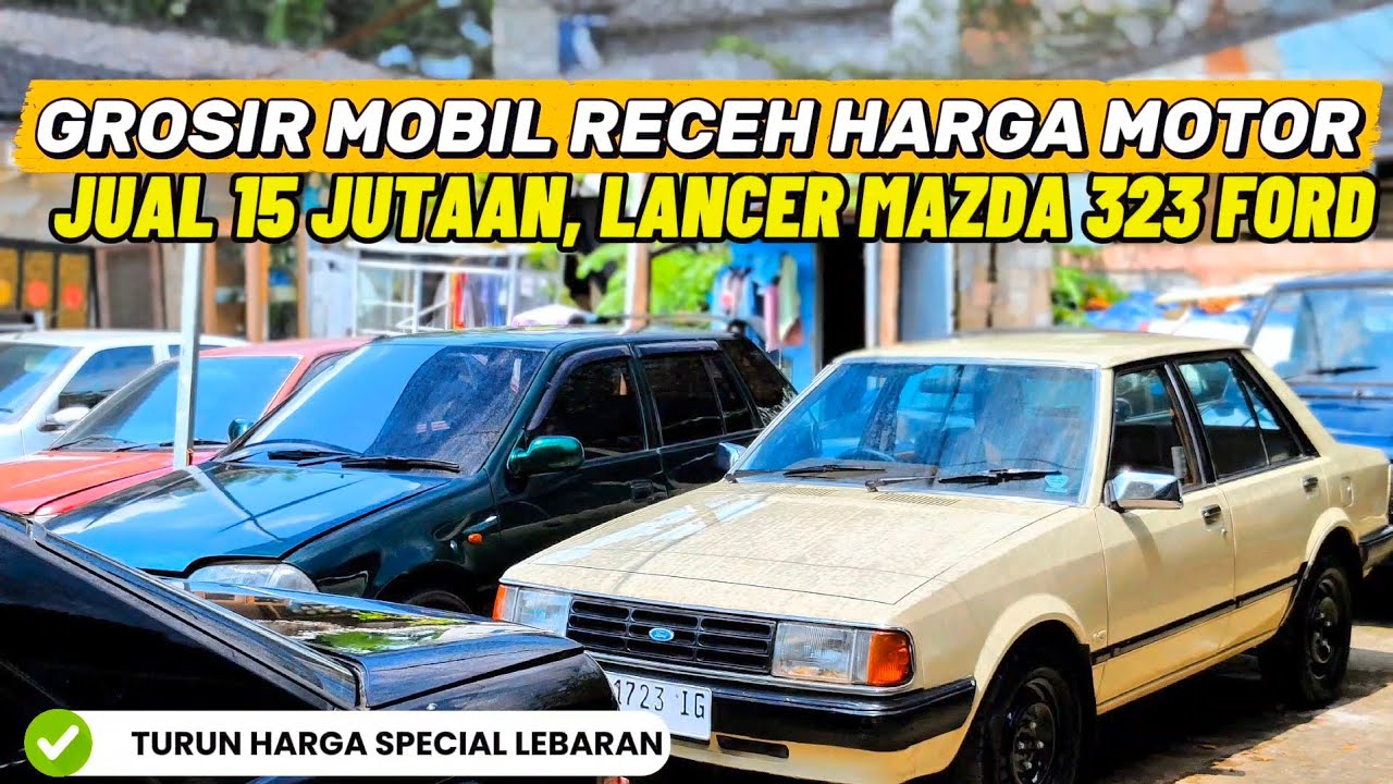 Bakulan mobil tua lawas Murah seharga motor‼️Cash cuma 15 Jutaan aja Lancer Mazda 323 Ford Boxer