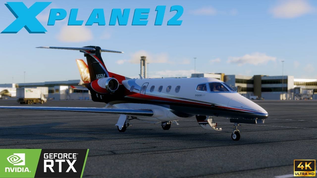 Full Flight With VATSIM ATC- X Plane 12 PHENOM 300- ULTRA GRAPHICS (Private Jet)