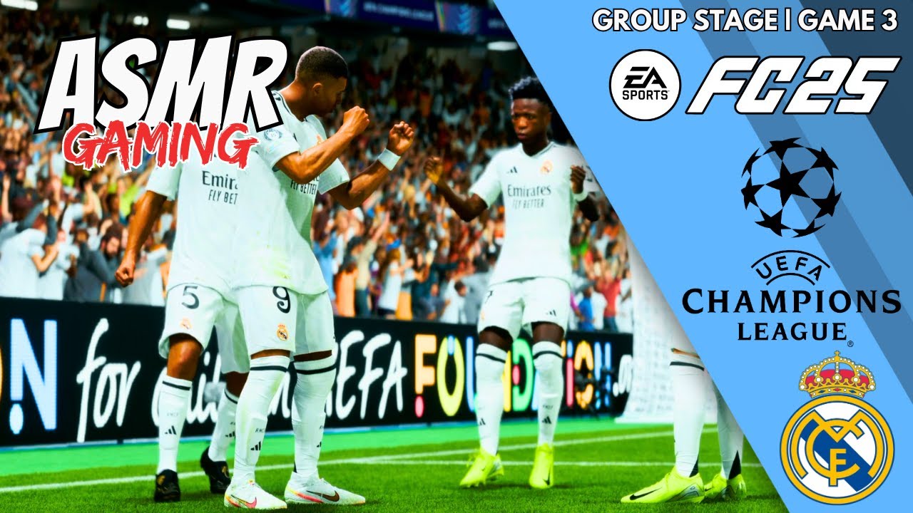 ASMR Gaming 😴 Турнир EA FC 25 UCL | Тяжёлое начало! 💤 Расслабляющий тихий шёпот + звуки конфет 🎮