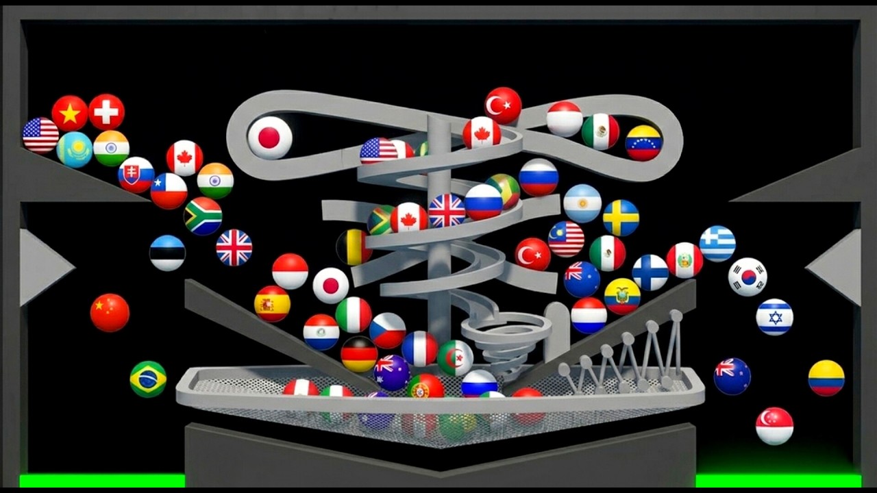 15 Countries Elimination Marble Race