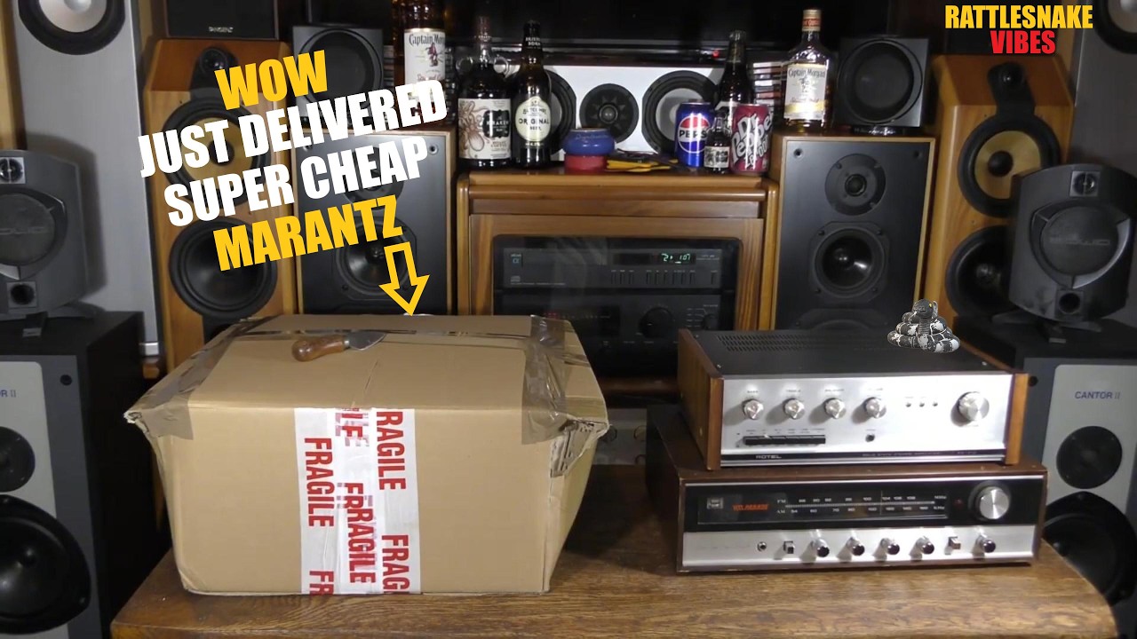 JUST DELIVERED MARANTZ PM-48 AMPLIFIER CHEAP BUDGET HIFI STEREO AUDIO SOUND AUDIOPHILE MUSIC AMP UK