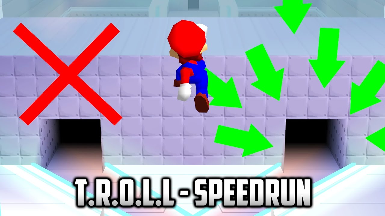 ⭐ Super Mario 64 - T.R.O.L.L - Speedrun (TAS) 4:13