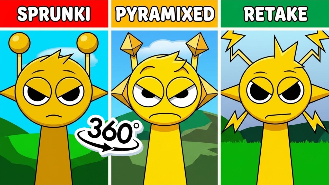 360 VR || Incredibox Sprunki: Every Mod but ONLY Yellow Simon