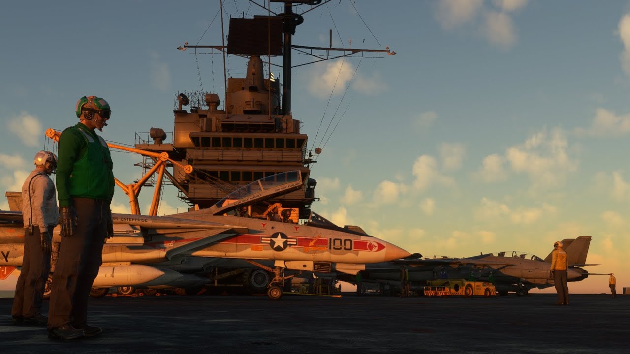 Beginners guide to starting up and flying a circuit in the Heatblur F-14B in Flight Simulator