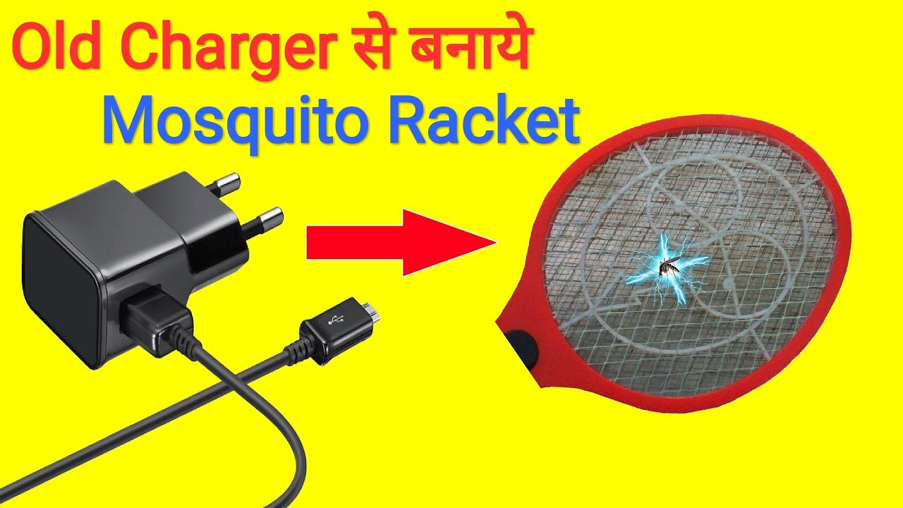 Make Mosquito Killer Racket From An Old Phone Charger..Diy Mosquito Racket..Best Out Of Waste..