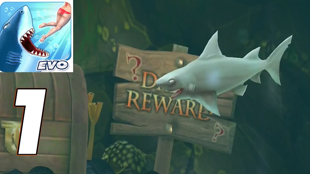 Hungry Shark Evolution - Gameplay Walkthrough part 1 - Reef Shark