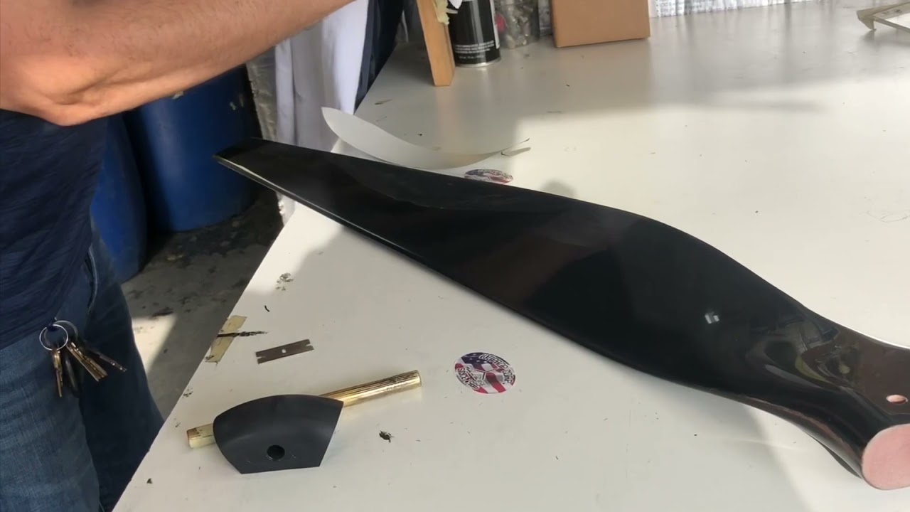 How to installing the Stainless Steel Leading Edge Tape on Ivoprop blades using a little bit of heat