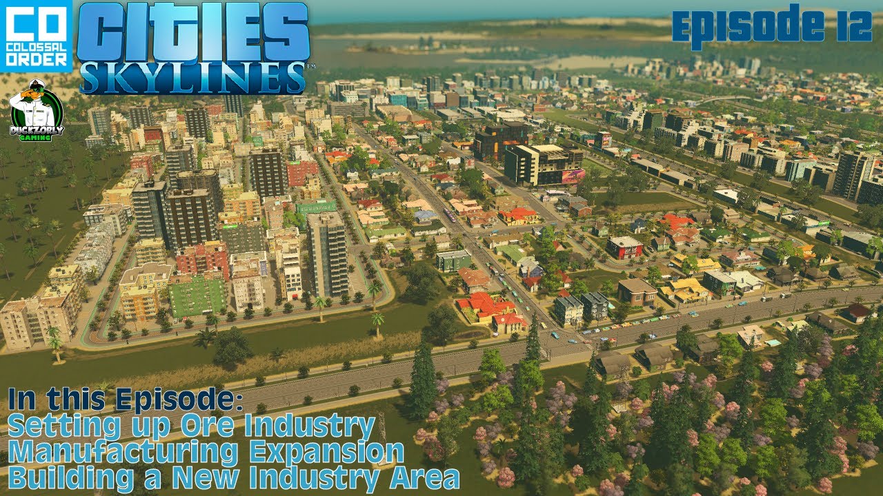 Cities Skylines - Traffic/Tram Improvement, Office Expansion, Prepping Manufacturing Area - #12
