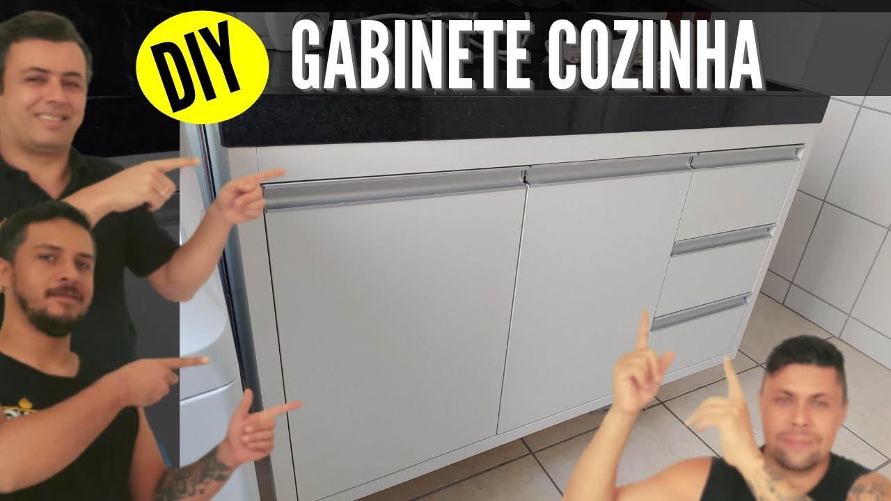 Como Fazer GABINETE de COZINHA DIY - KING MOVELARIA