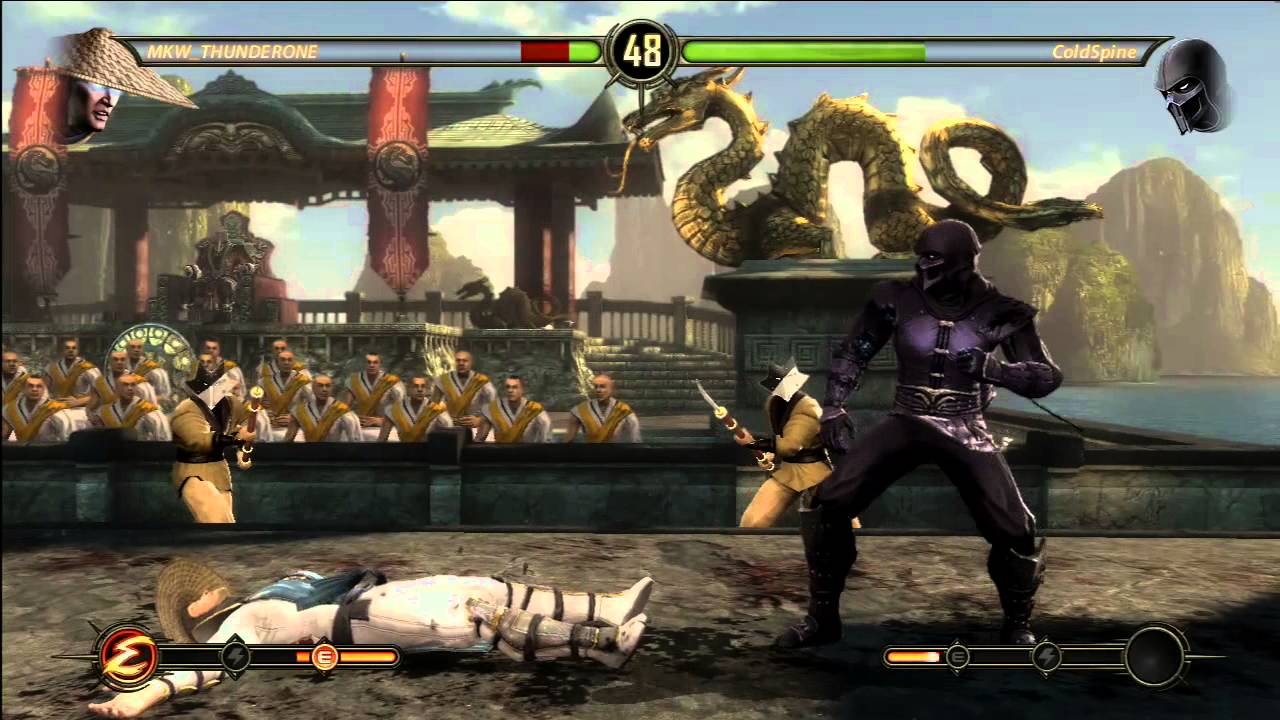 MK9: Best Noob EVER! VS ColdSpine! Raiden VS Noob Saibot! Mortal Kombat 9 Fights 2014