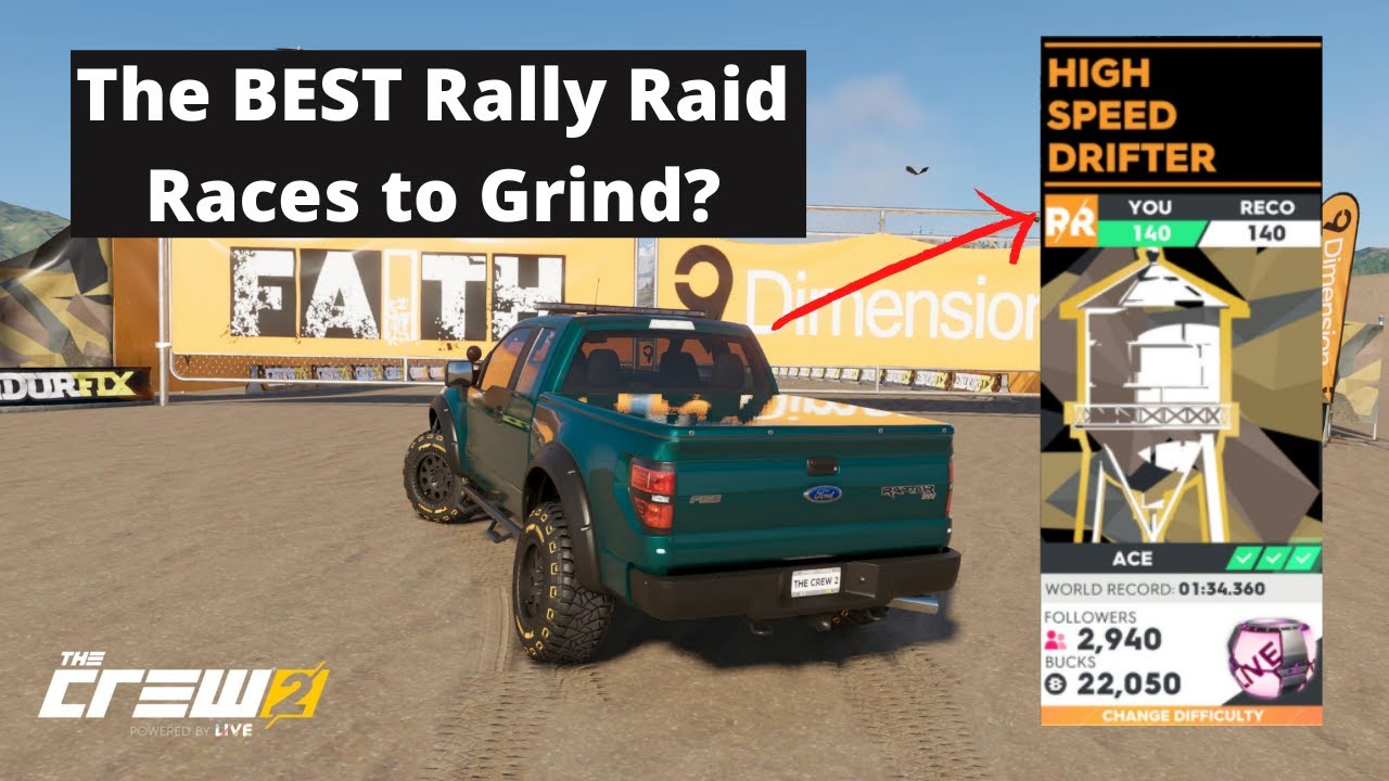 The Crew 2: The BEST Rally Raid Races to Grind for Parts? - My Thoughts