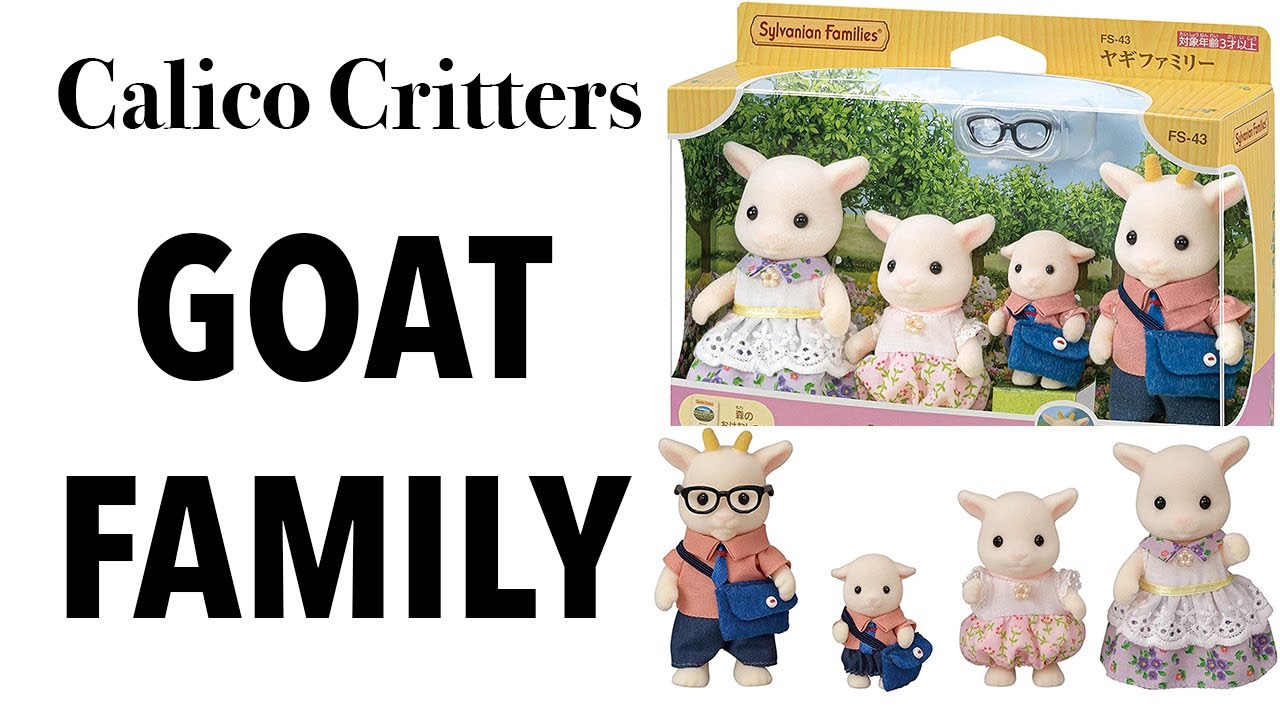 Calico Critters AMAZING GOAT FAMILY!! Sylvanian Families Japanese import - Unboxing & Close-up Look