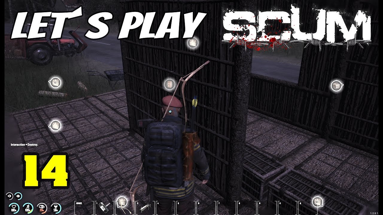 SCUM - 2025 V1.2  Kurz besuch am Ufer - Die Schubkarre voll machen den Heimweg nur noch Überleben!