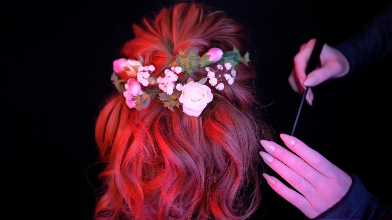 ASMR Hair Styling With Hair Curling | No Talking 🤍