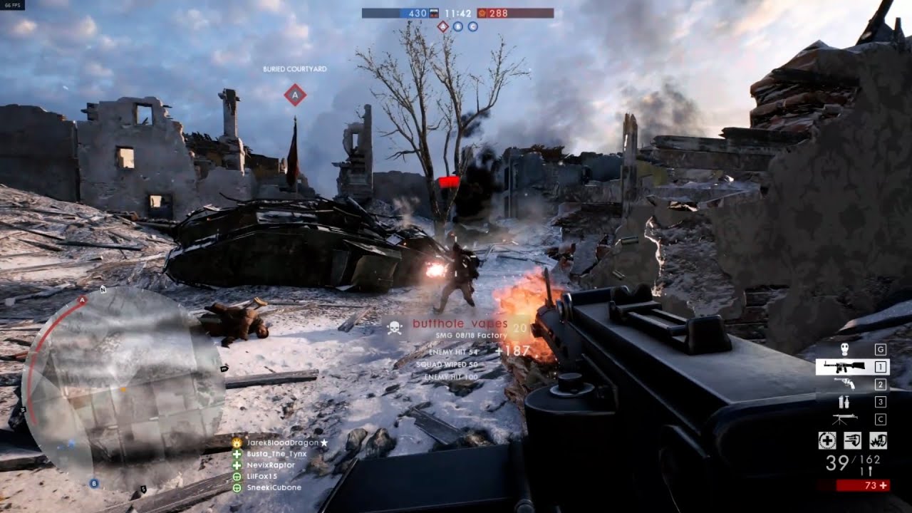 Battlefield 1 Satisfying Backrages and multikills