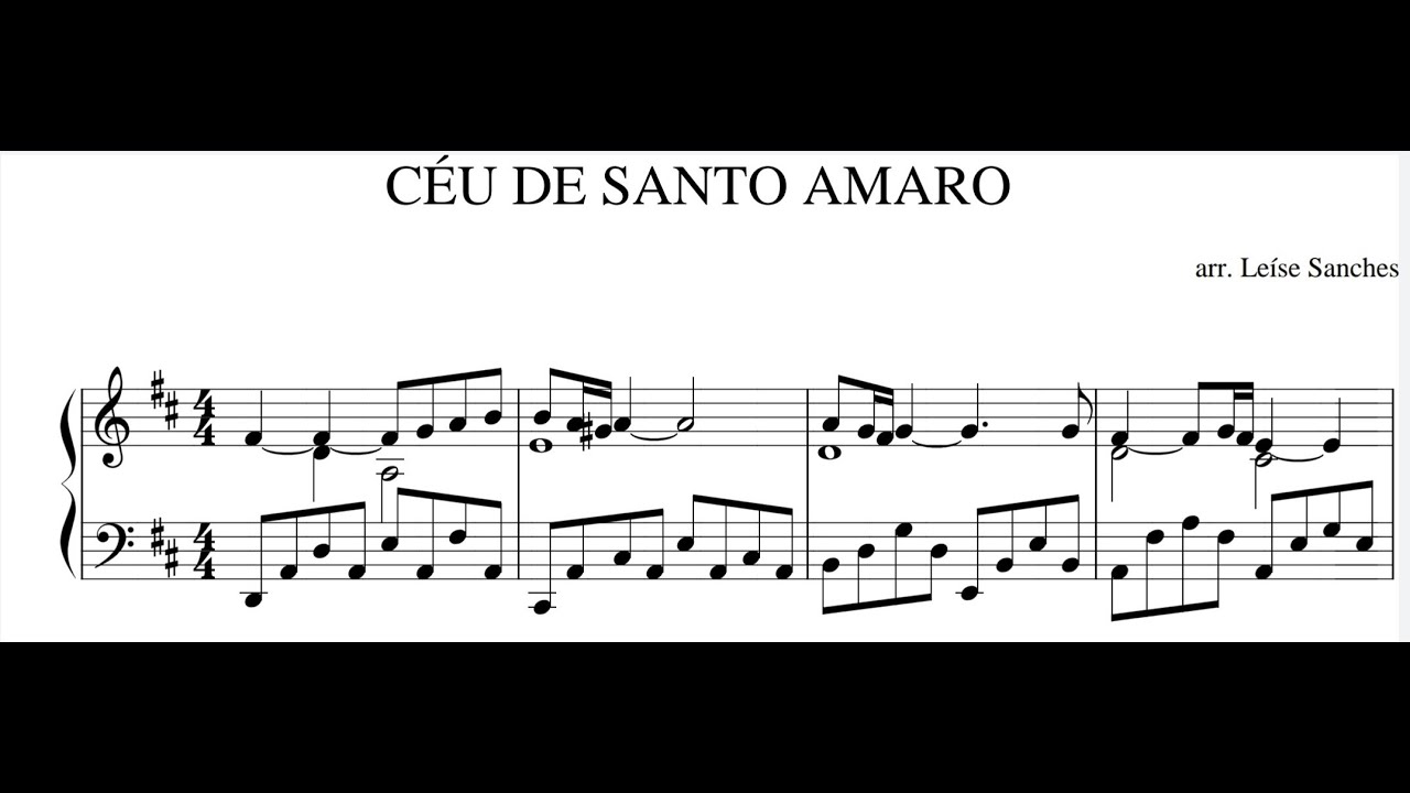 Bach/Flávio Venturini - Céu de Santo Amaro (with score Arr. Leíse Sanches)