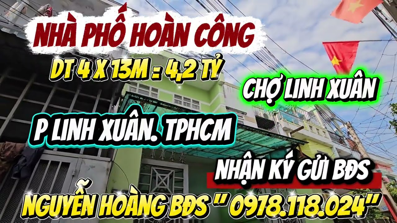 BÁN GẤP ‼️ BÁN NHÀ – LINH XUÂN,  4,2 TỶ. TP THỦ ĐỨC