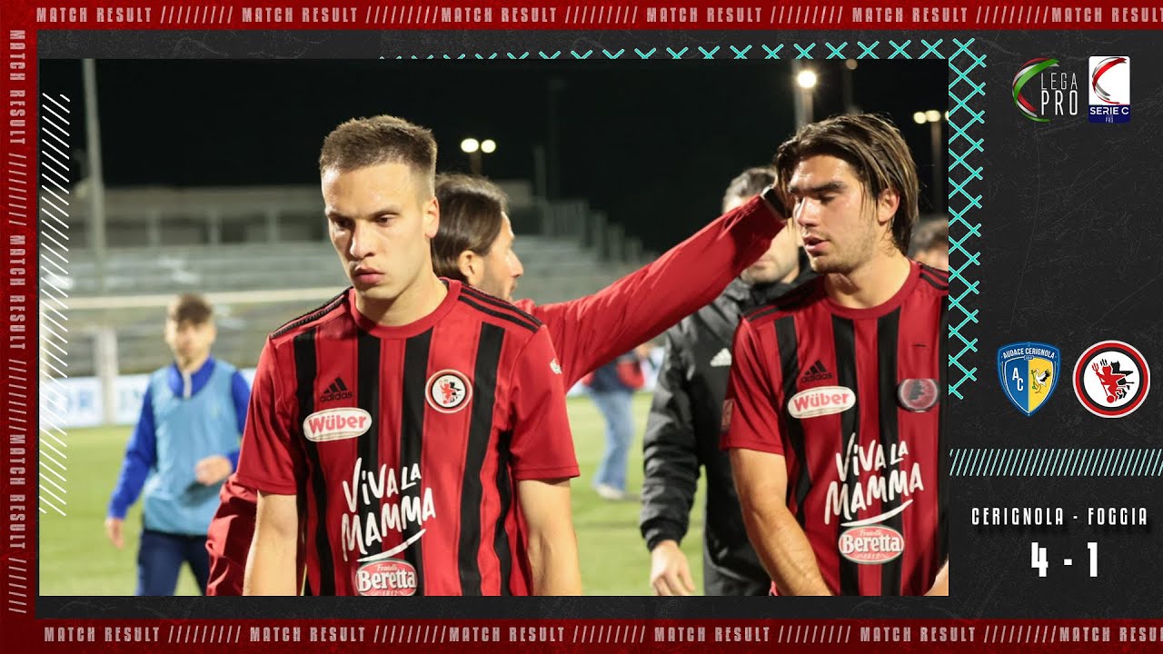 CERIGNOLA - FOGGIA 4 a 1: gli Highlights