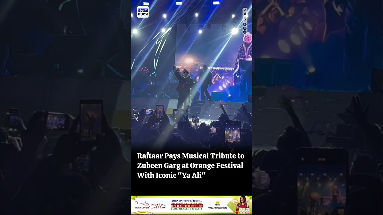 Raftaar Pays Musical Tribute to Zubeen Garg at Orange Festival With Iconic "Ya Ali" 
