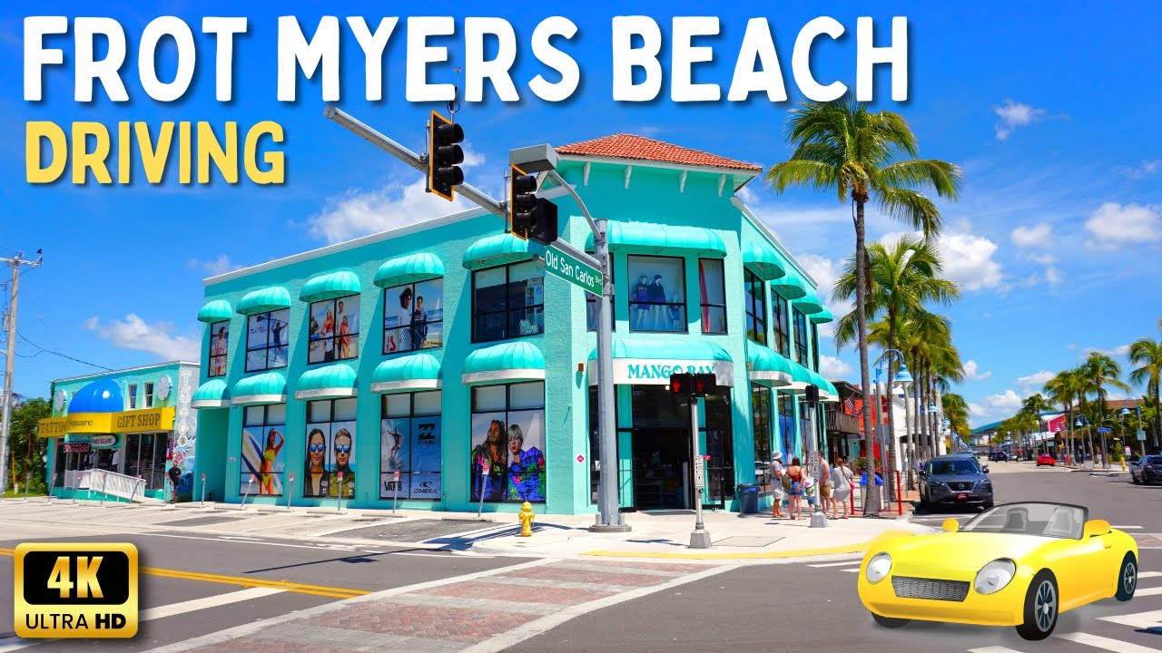 Fort Myers Beach Florida - Driving Through Fort Myers Beach