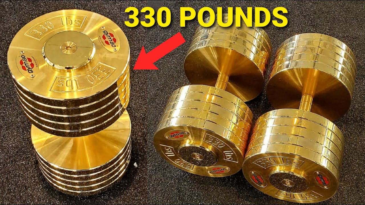 World's BIGGEST Dumbbell - 330 POUNDS OF SOLID GOLD