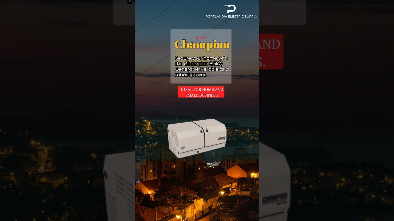 Champion 8.5kW Generator (Select Circuit ATS compatible only) &ndash; 100199
