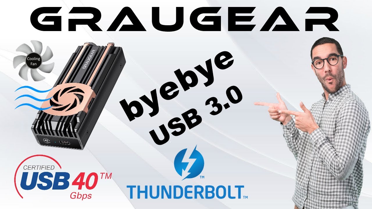 Корпус Graugear PCIe 4.0 M.2 SSD USB-4 Thunderbolt 4 &mdash; попрощайтесь с USB 3.0