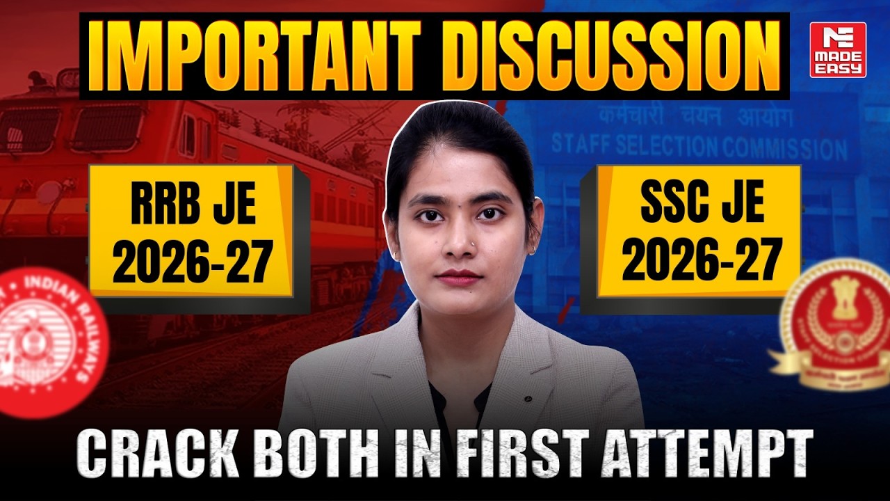 How to Crack RRB JE & SSC JE Together? Complete Preparation Strategy for 2026-27 Aspirants!