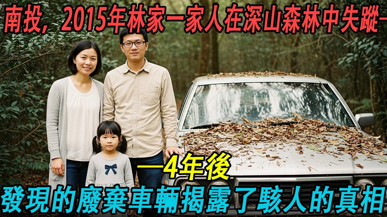 南投，2015年林家一家人在深山森林中失蹤——4年後發現的廢棄車輛揭露了駭人的真相
