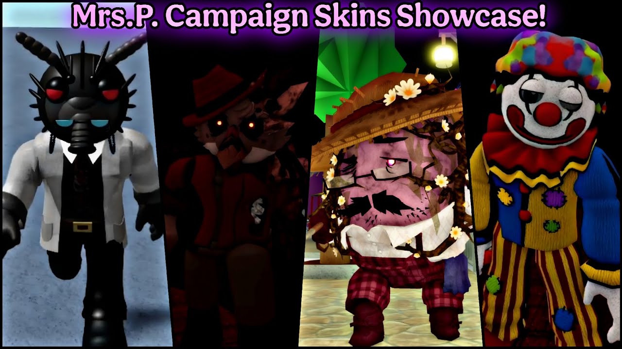 Mrs. P's Campaign Skins Showcase | Roblox Piggy