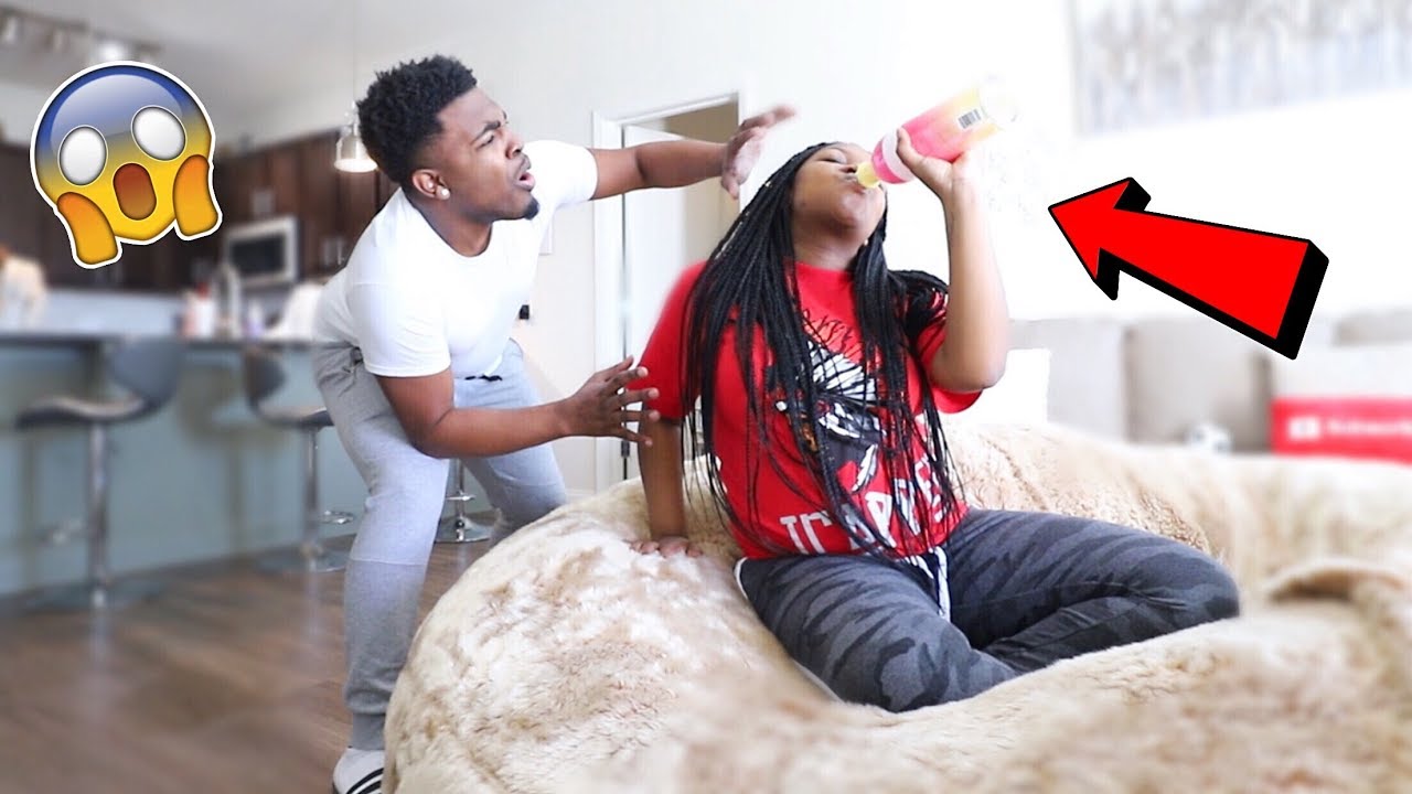 DRINKING WHILE PREGNANT PRANK ON BOYFRIEND!!! (MUST WATCH)