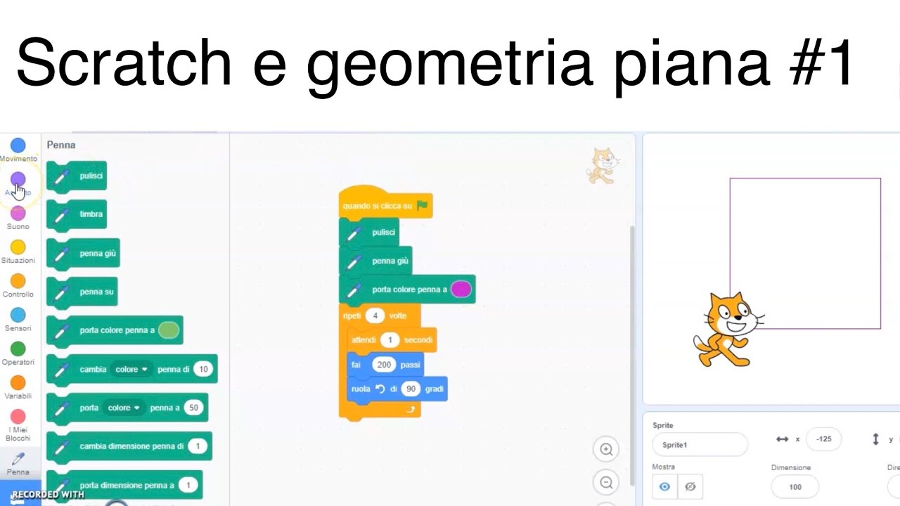 Geometria con Scratch! #scratch #coding #geometria