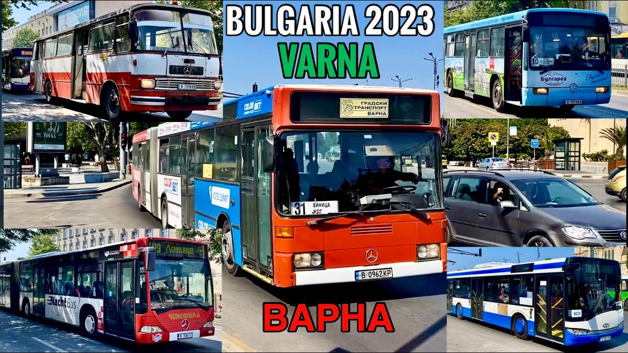 BULGARIA 2023: Old buses in Varna./Стари автобуси във Варна: O405, O405GN, Conecto O345, Citaro O530