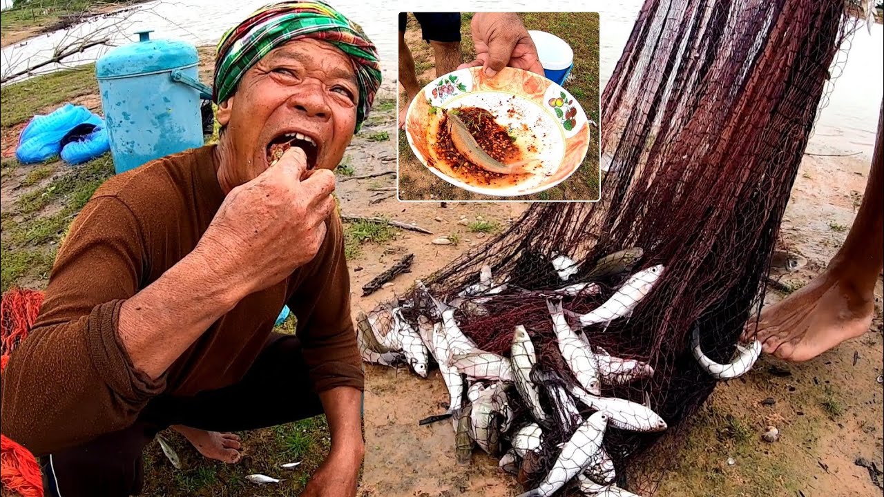 ซอยจุ๊สดๆปลาคำโต!! ปลาสร้อยหว่านแหอ่างหนองแสง หมานโพดโพบักโมบักแตงบรรกาศฝนตกริน