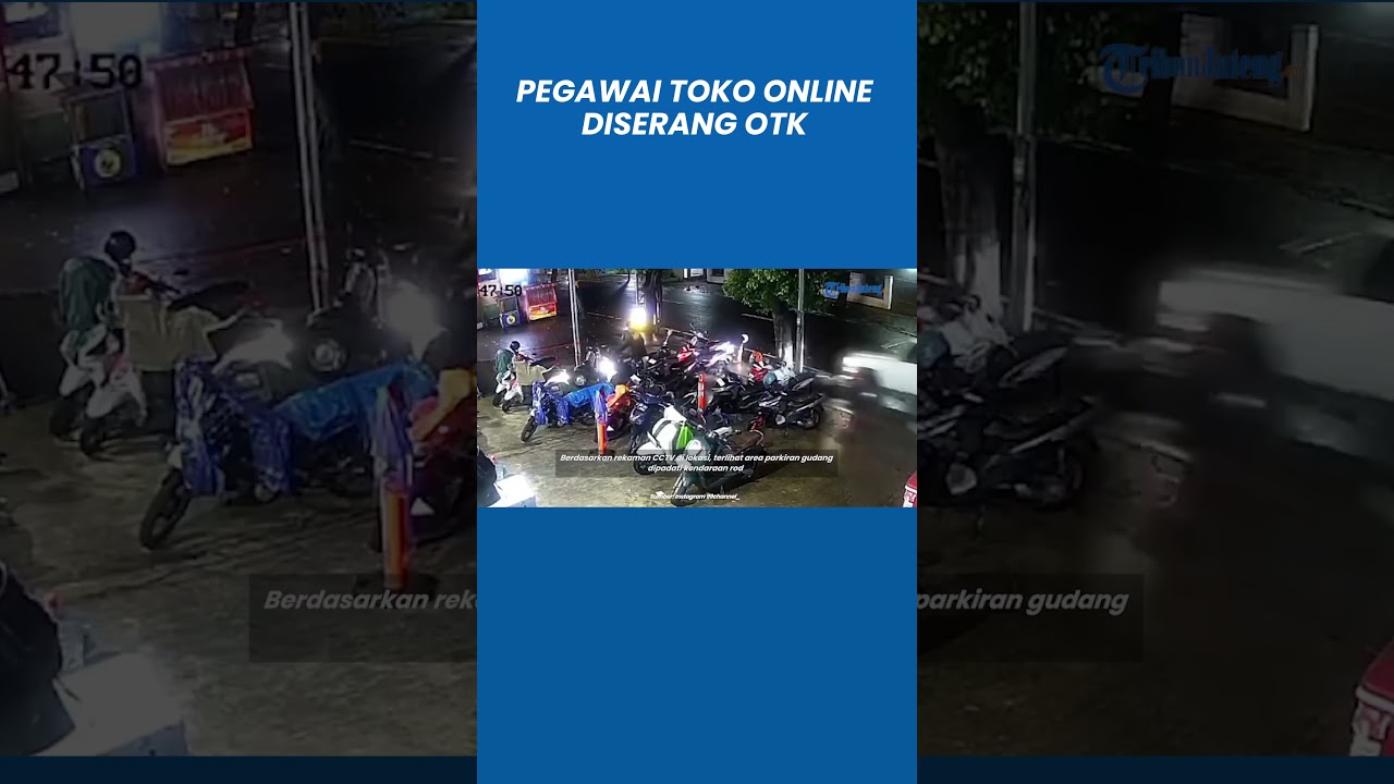 Detik-detik Pegawai Toko Online Diserang OTK Buntut Mobil Tabrak Motor Parkir