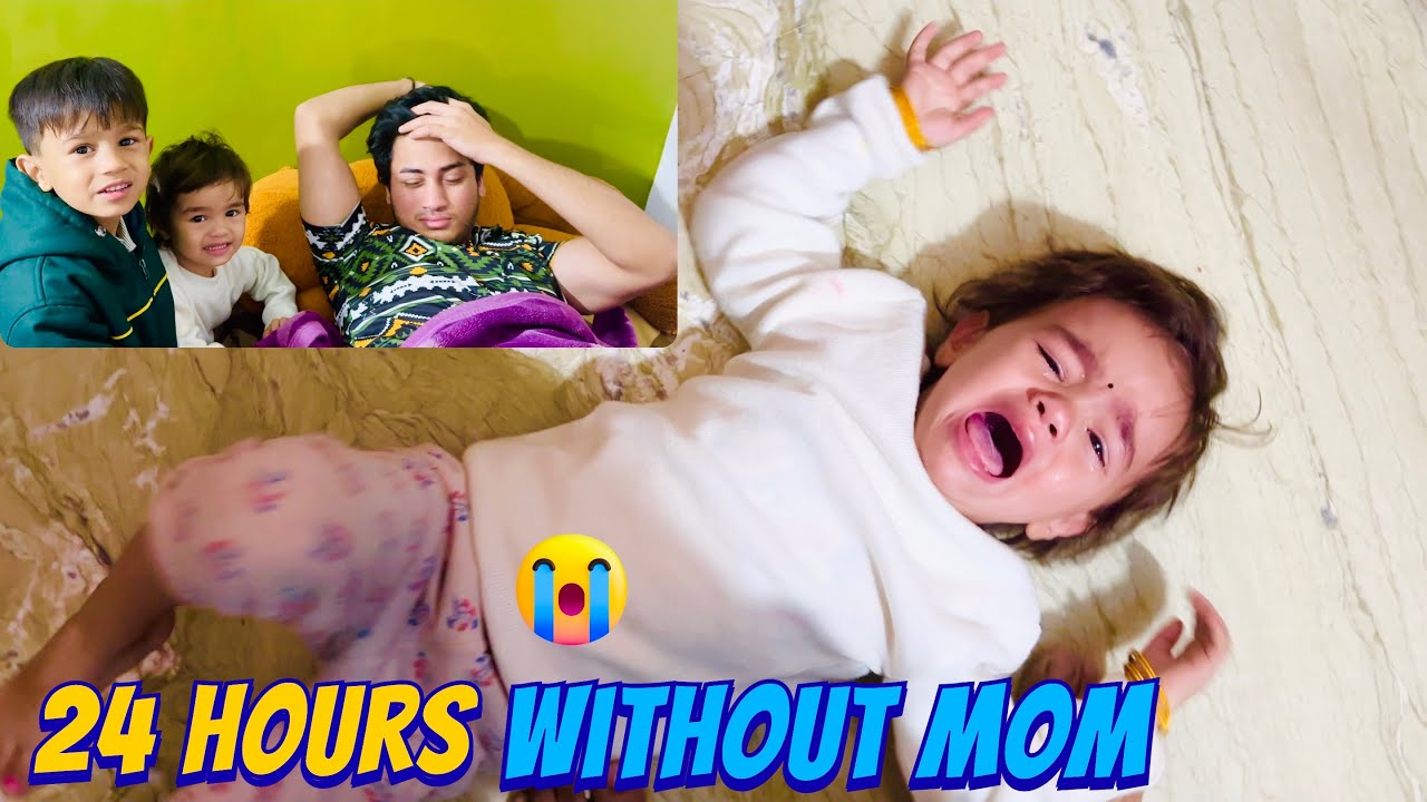 24 Hours Without Mom Challenge 😭 Papa Ko Rula Diya 🤣