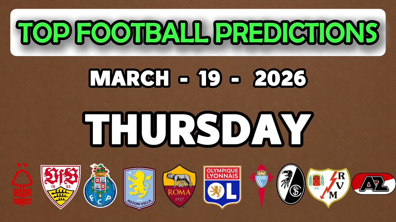FOOTBALL PREDICTIONS TODAY 19 MARCH EUROPA LEAGUE | EUROPA CONFERENCE LEAGUE | PICKS VICTORY TIPS