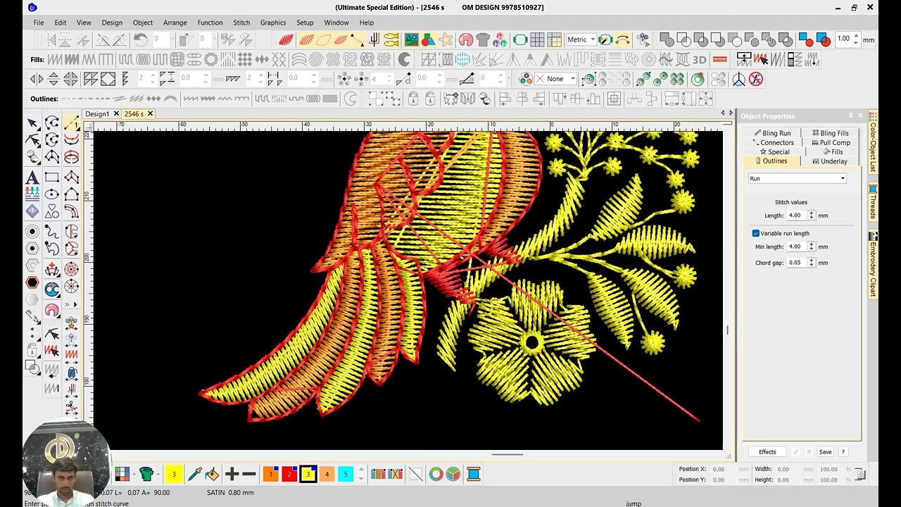 3 nidle wala design kese punching karte he