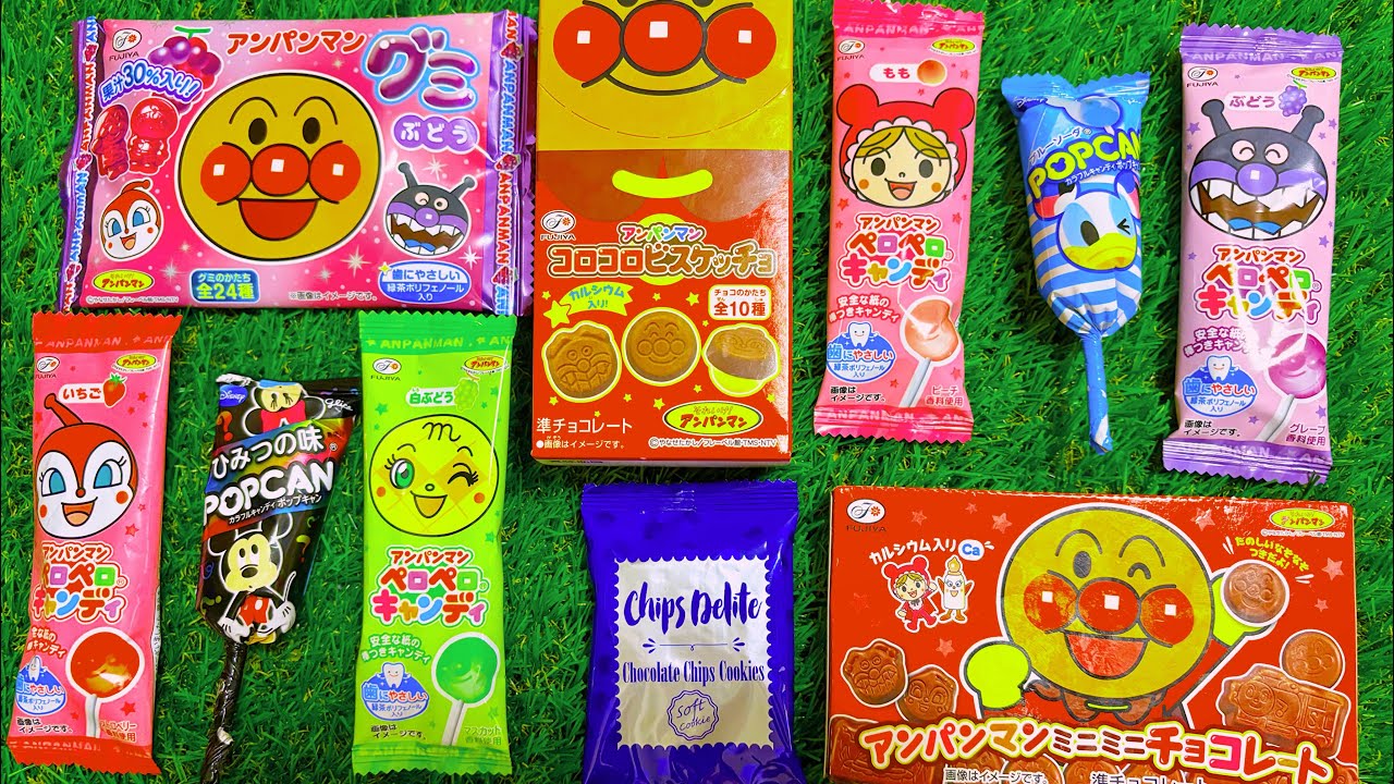 アンパンマン＆ドラえもんロリポップASMR 🍭 チョコレート割ってカリカリ音＋ネコネコグミ【満足感 Asmr video| chocolate open 