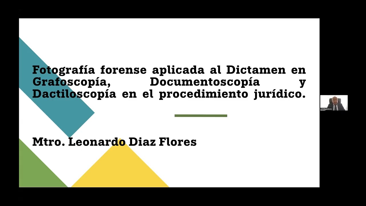 FOTOGRAFÍA FORENSE APLICADA AL DICTAMEN & TECNOLOGÍA FORENSE APLICADA AL DICTAMEN