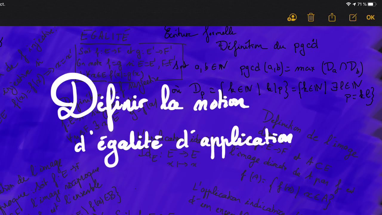 Chapitre 2 - Notion - Egalité d’applications