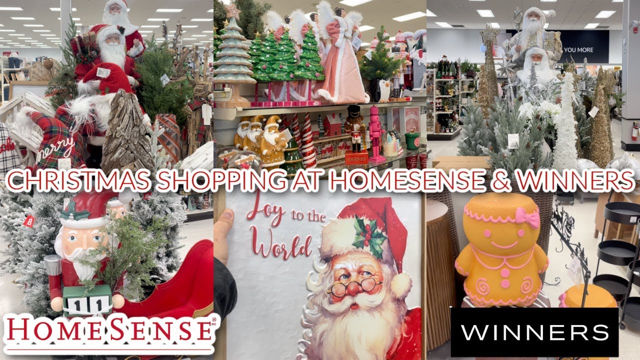 CHRISTMAS DECOR SHOPPING AT HOMESENSE & WINNERS CANADA 🎄