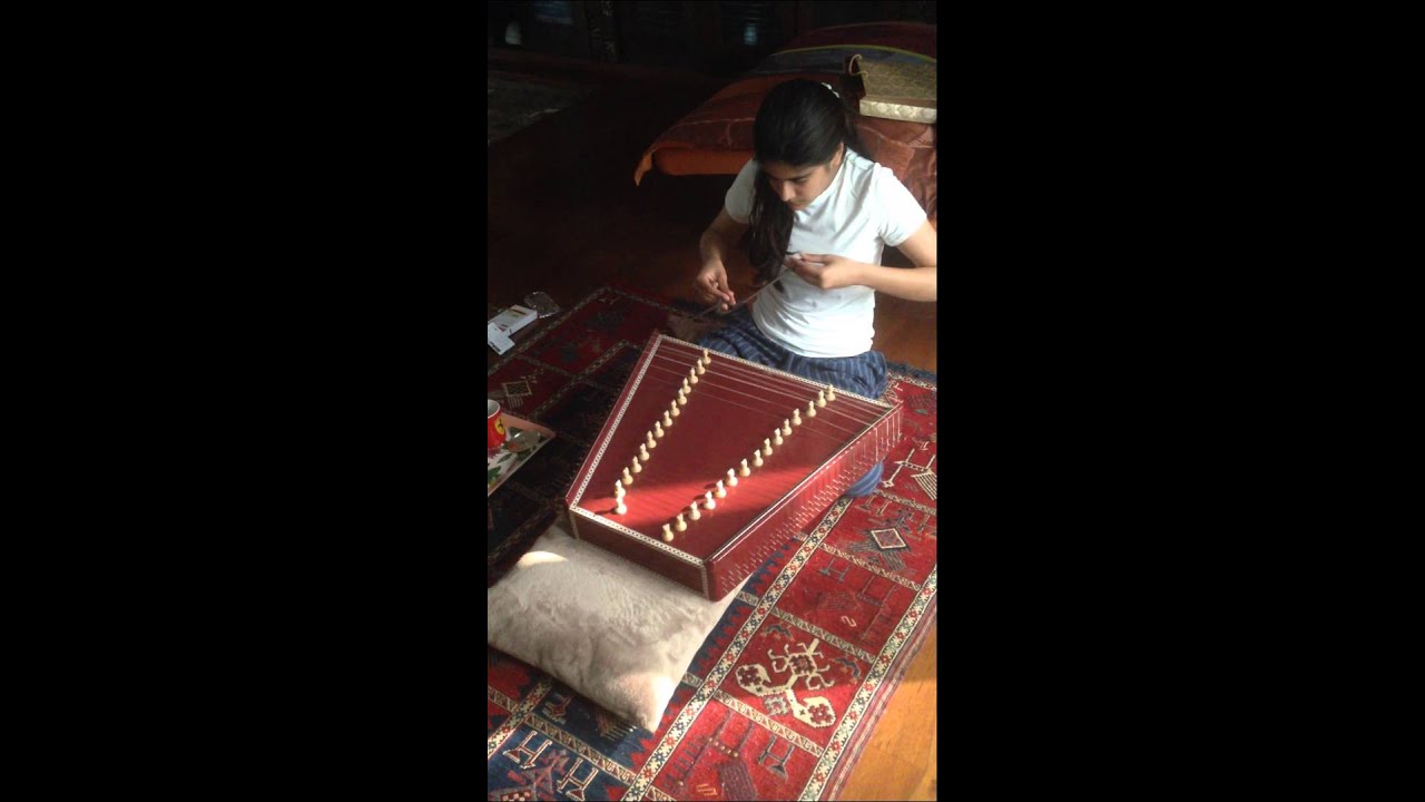 Playing the Santoor!