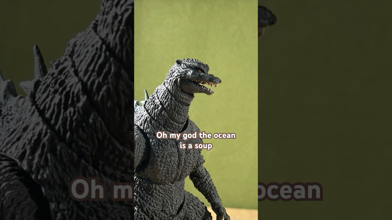 Океан &mdash; это суп #годзилла #кайдзю #фигурки #годзилла #покадровая анимация #шорты #shmonsterarts