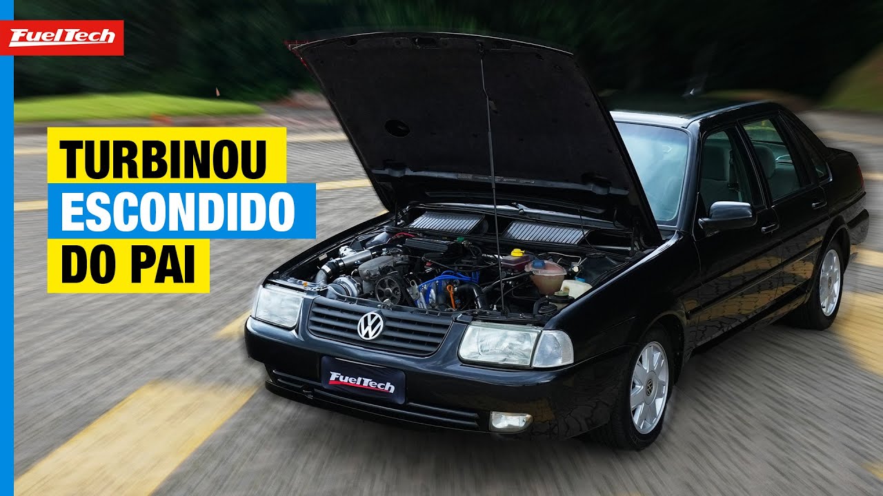 Santana único dono ganhou kit turbo e FuelTech!